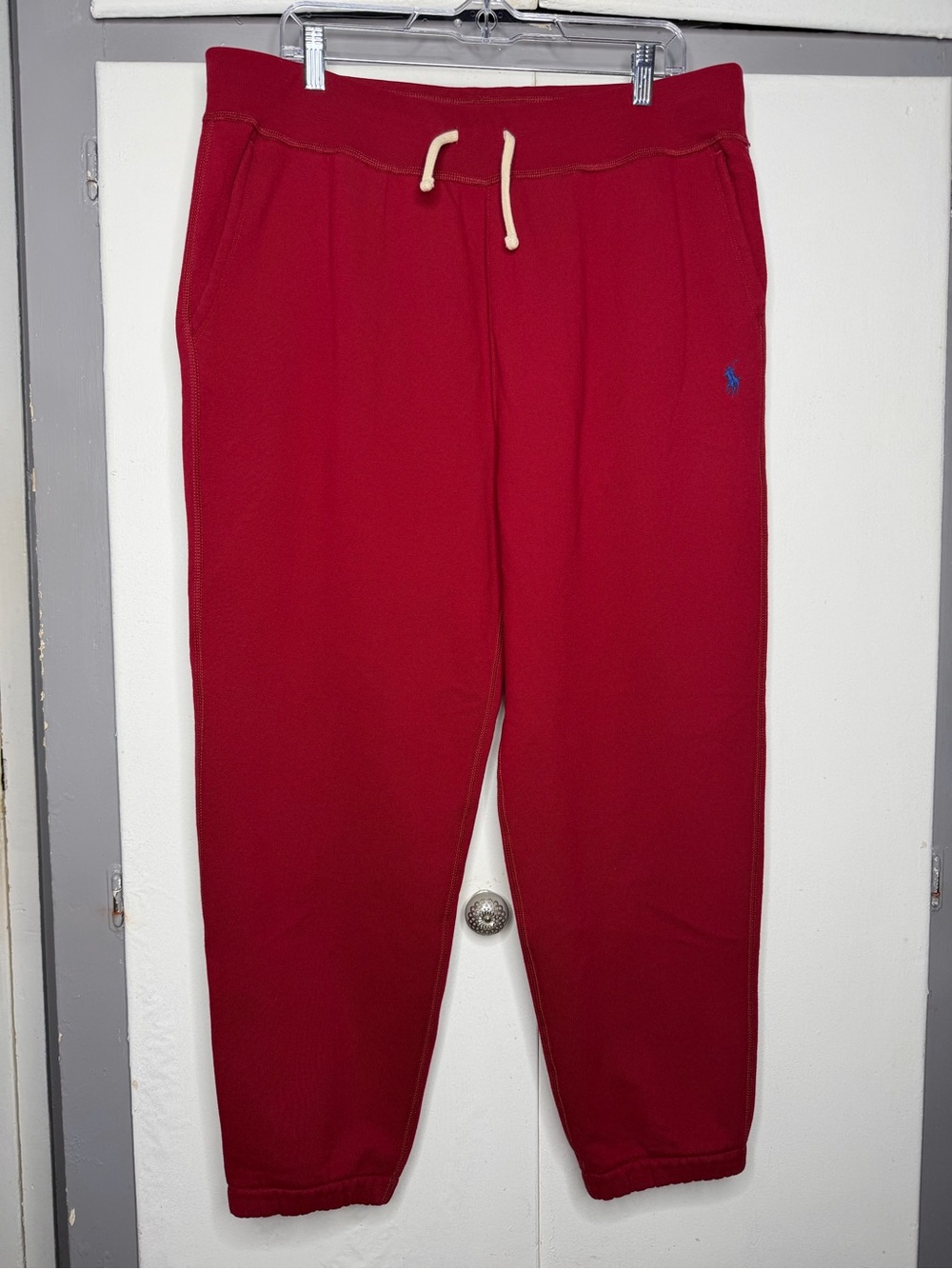 Polo Ralph Lauren Mens 2XL Red Sweat Pants Jogger drawstring